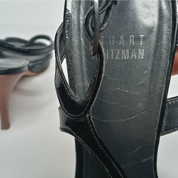 Stuart Weitzman black sandals size 8 - Picture 8 of 9